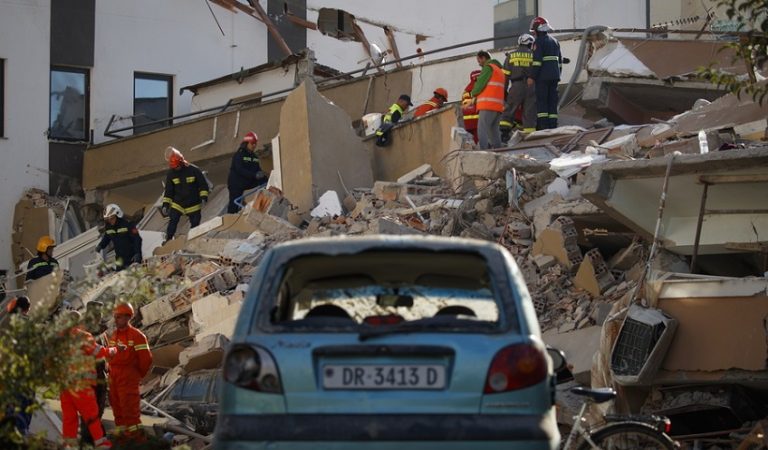 Earthquake aftermath in Albania