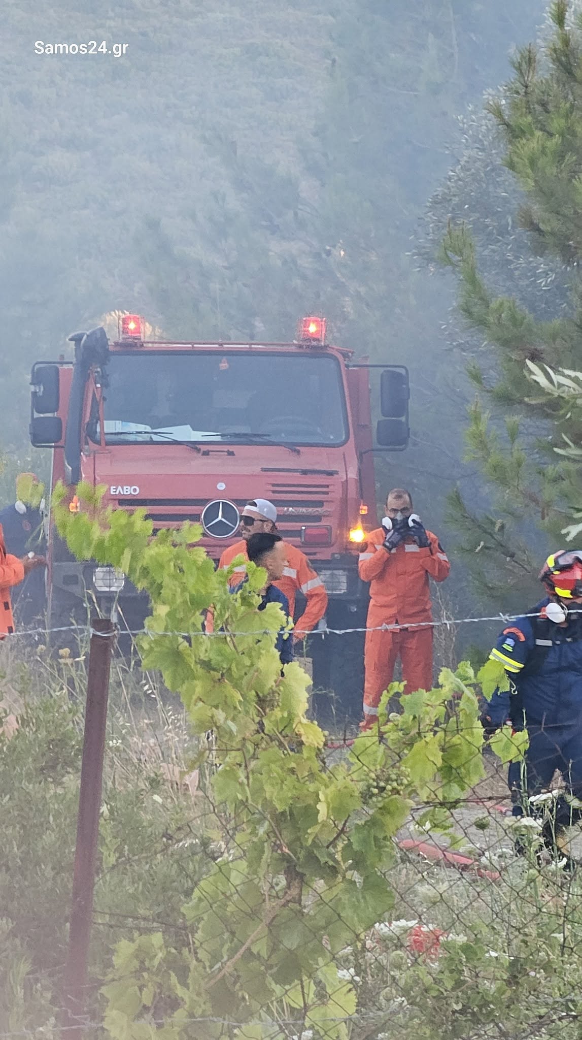 Υπό έλεγχο η πυρκαγιά στη Ζερβού Σάμου