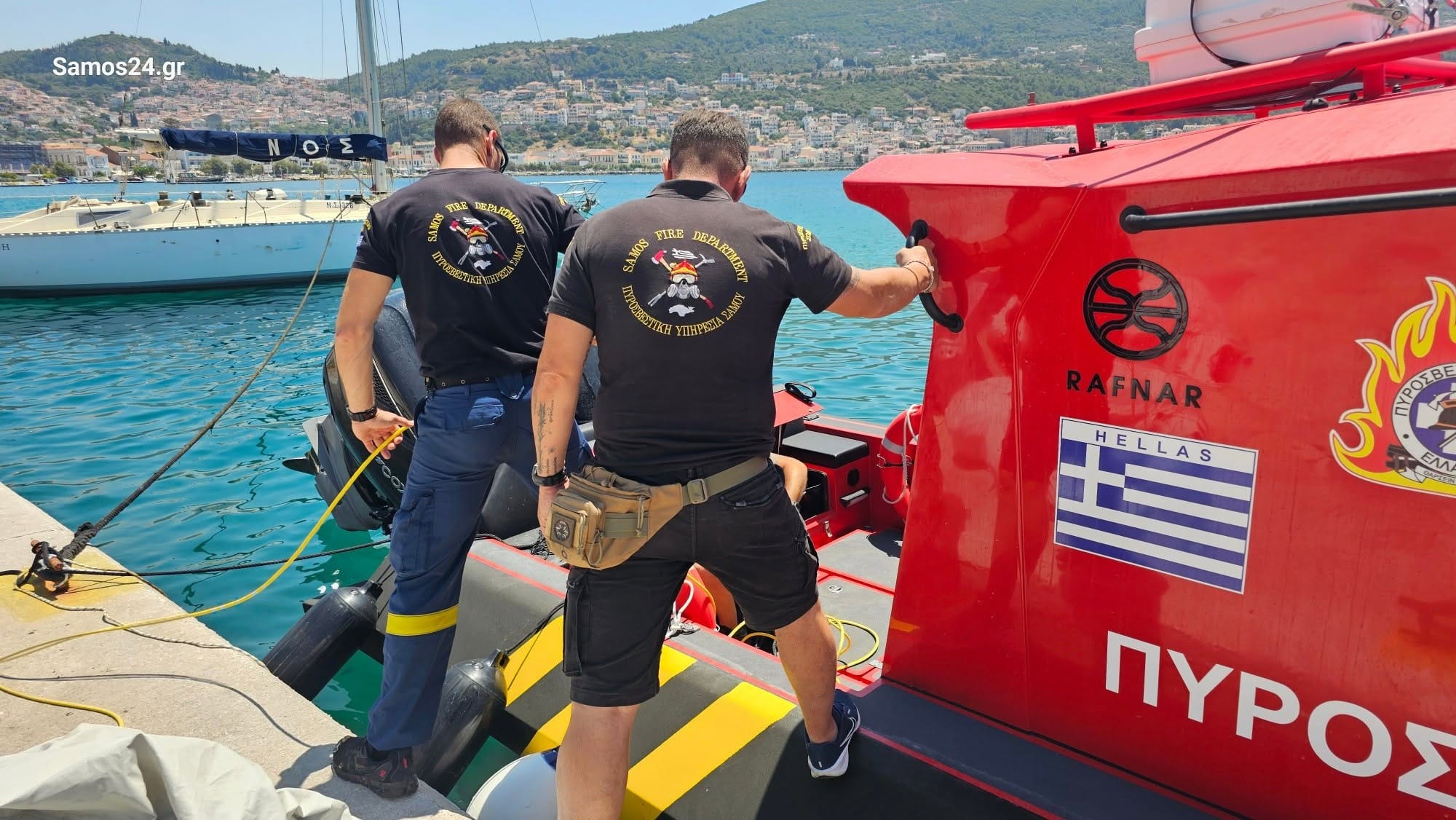 Με υπερσύγχρονο ταχύπλοο Rafnar ενισχύεται η Πυροσβεστική Υπηρεσία Σάμου