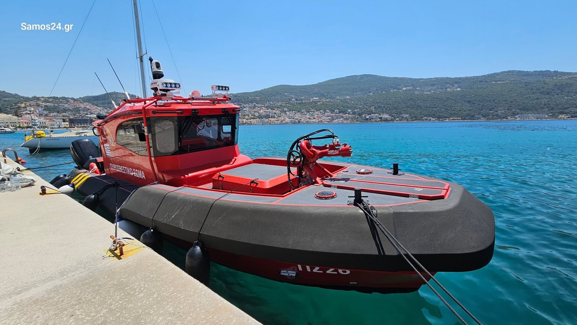 Με υπερσύγχρονο ταχύπλοο Rafnar ενισχύεται η Πυροσβεστική Υπηρεσία Σάμου
